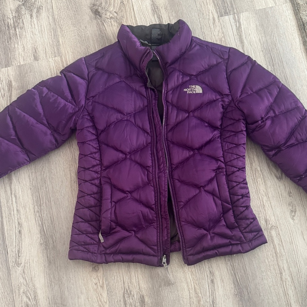 The North Face Girls Deep Purple Insulated Quilted Puffer Jacket